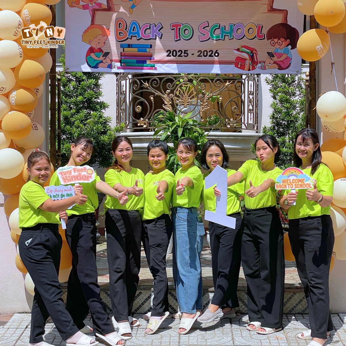🎉📚 KHAI GIẢNG NĂM HỌC 2025 – 2026 & MỪNG SINH NHẬT 1 TUỔI TINY FEET KINDER 📚🎉